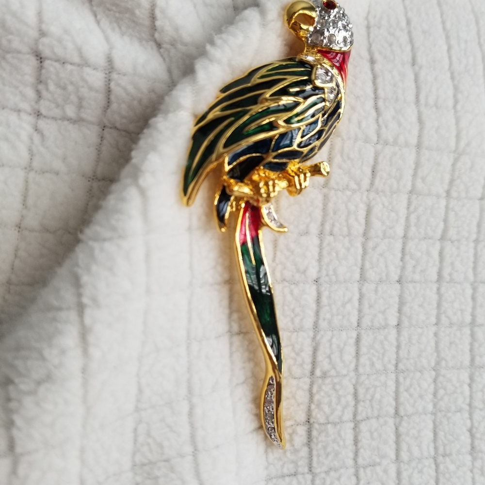 Parrot Brooch - Picture 3 of 5